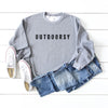 Outdoorsy Letter Printed Crewneck Sweatshirt