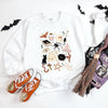 Halloween Doodles Graphic Sweatshirt