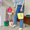 Cute All Peanuts Characters Cartoon Plush Bucket Bag