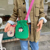 Cute All Peanuts Characters Cartoon Plush Bucket Bag