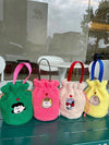 Cute All Peanuts Characters Cartoon Plush Bucket Bag