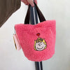 Cute All Peanuts Characters Cartoon Plush Bucket Bag