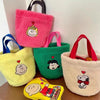 Cute All Peanuts Characters Cartoon Plush Bucket Bag